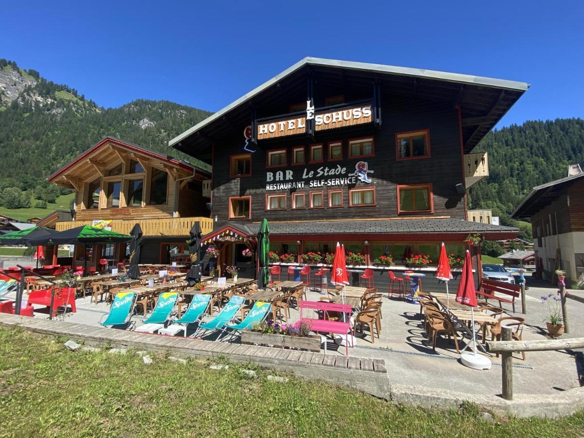 Le Schuss Hotell Châtel Eksteriør bilde