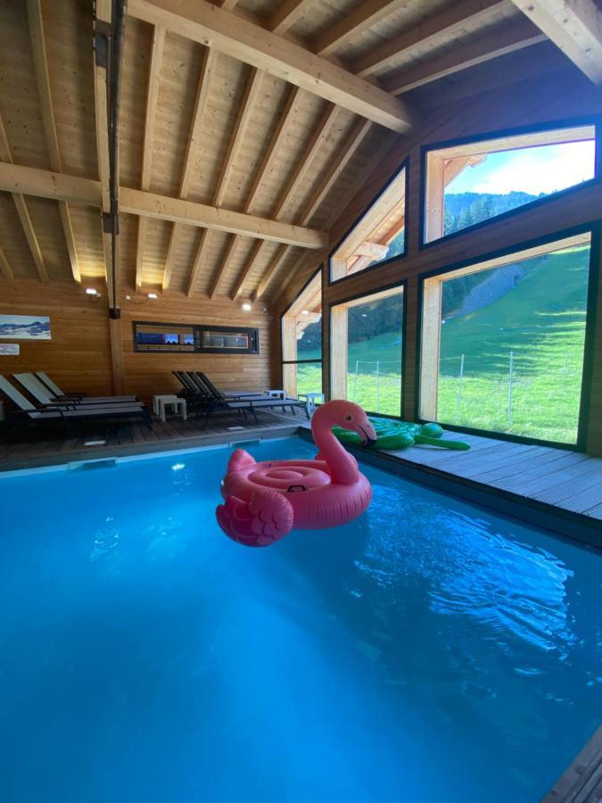 Le Schuss Hotell Châtel Eksteriør bilde
